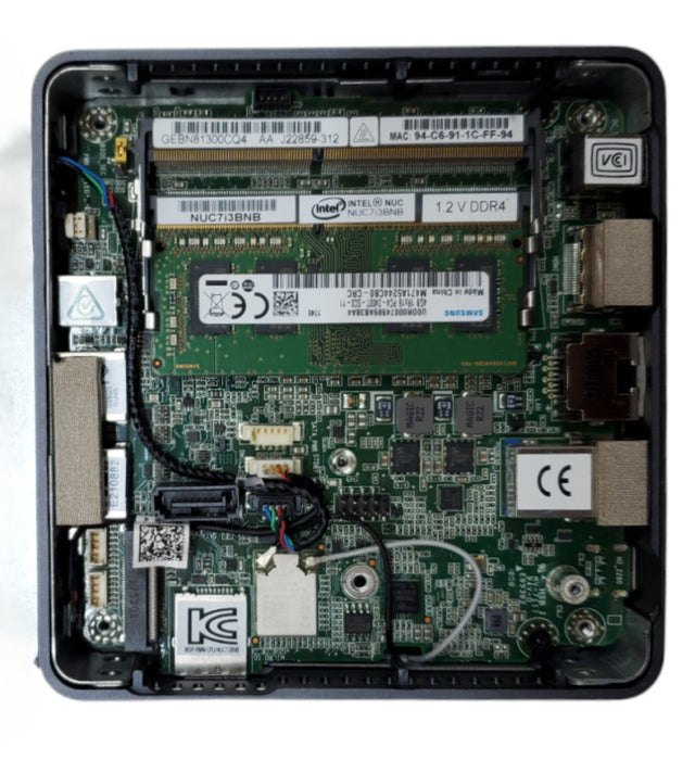 Intel NUC7i3BNK Mini PC | Intel Core i3-7100U @ 2.40GHz | 4GB DDR4 | No HDD
