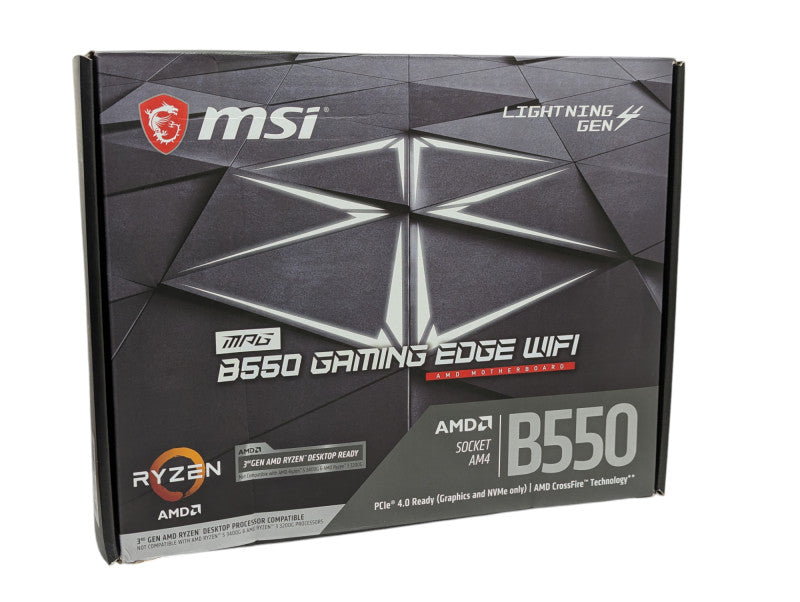 MSI MPG B550 Gaming Edge WIFI AMD Motherboard Socket AM4 Please READ  -