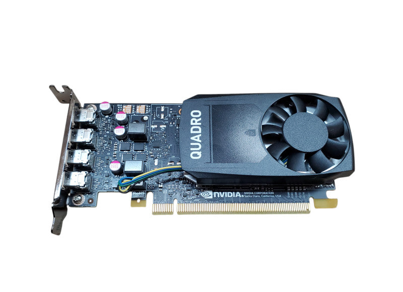 NVIDIA Quadro P1000 | 4 GB GDDR5 Low Profile Graphics Card | 4x MiniDP