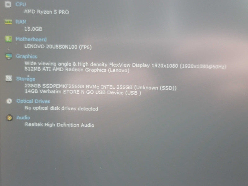 Lenovo ThinkPad L14| Ryzen 5 Pro 4650U| 16GB DDR4| 256GB SSD READ β BudLap