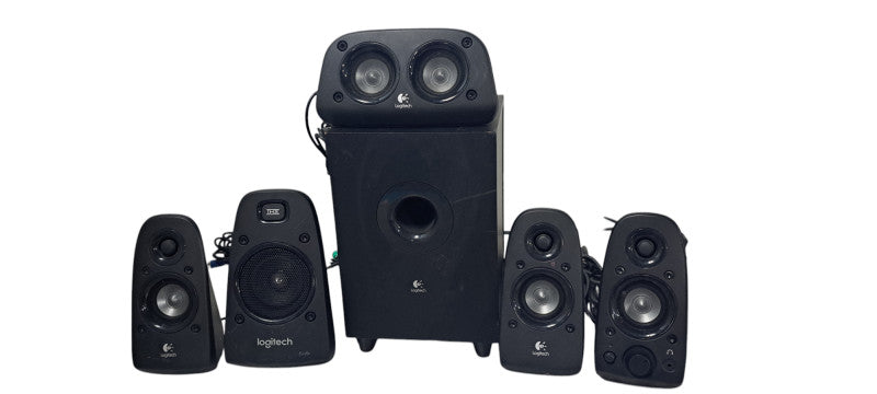 Logitech Z506 Surround Sound 5.1 Computer Home Theater Speaker System| READ