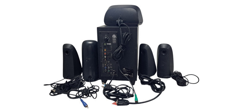 Logitech Z506 Surround Sound 5.1 Computer Home Theater Speaker System| READ