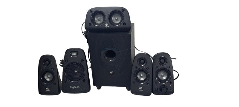 Logitech Z506 Surround Sound 5.1 Computer Home Theater Speaker System| READ