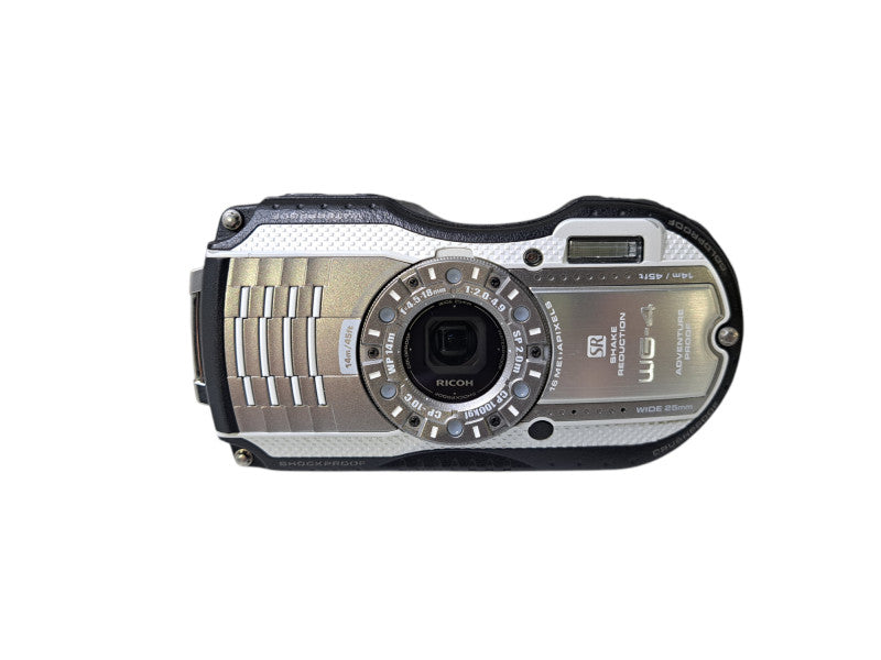 RICOH WG-4 Silver 16.0 MP Waterproof Action Camera *READ*