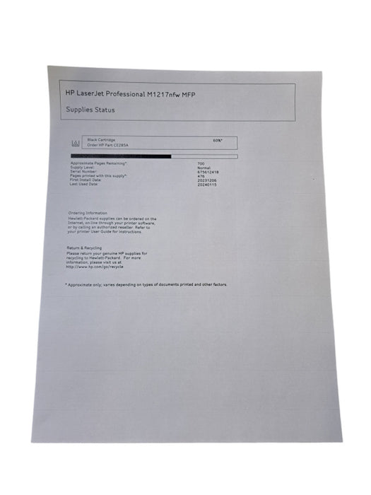 HP LaserJet M1212nf MFP All-In-One Laser Printer | Tested