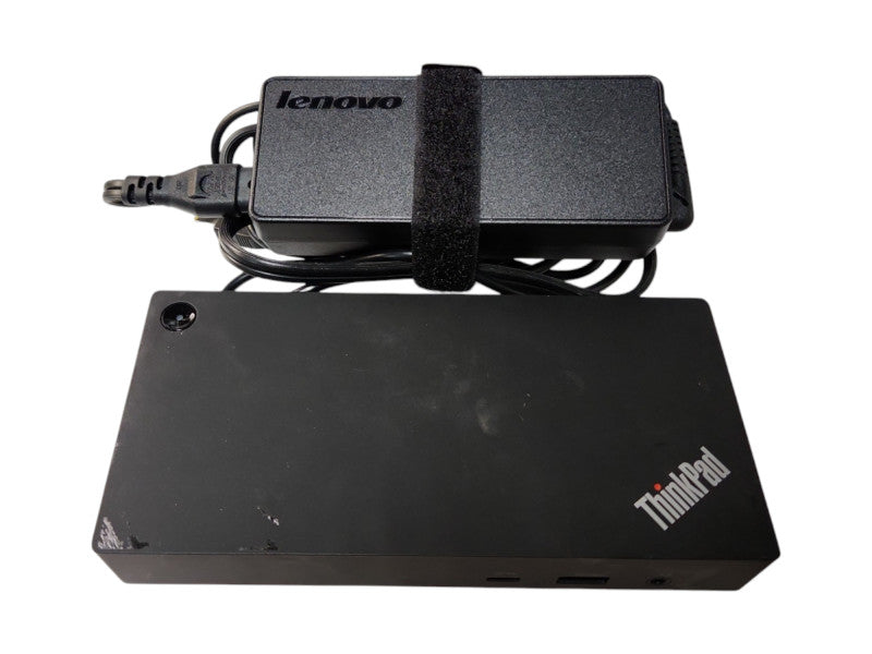 Lenovo ThinkPad Universal USB-C Laptop Dock 40AY LDA-KP W/ Adapter