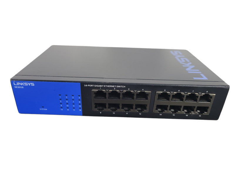 Linksys SE3016 16 Port Gigibit Ethernet Switch !