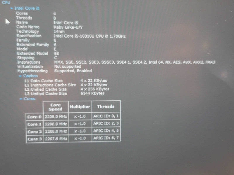 Lenovo ThinkPad P14s| i5-10310U| 16GB DDR4| Quadro P520| 512GB SSD  β Lap200