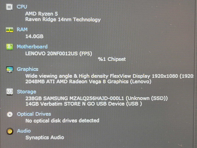 Lenovo ThinkPad E595| Ryzen 5 3500U | 8GB DDR4| 256GB SSD  β BudLap