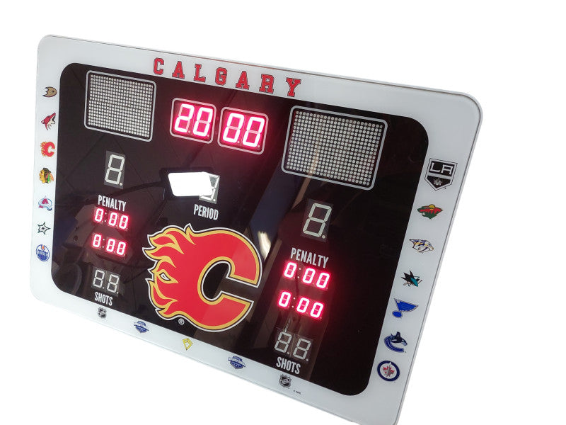 Calgary Flames Logo Fantasy Light-up Scoreboard  =