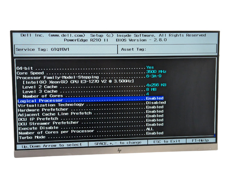 DELL PowerEdge R210 II Intel Xeon E3-1270 v2 @ 3.50Ghz 16GB RAM  -