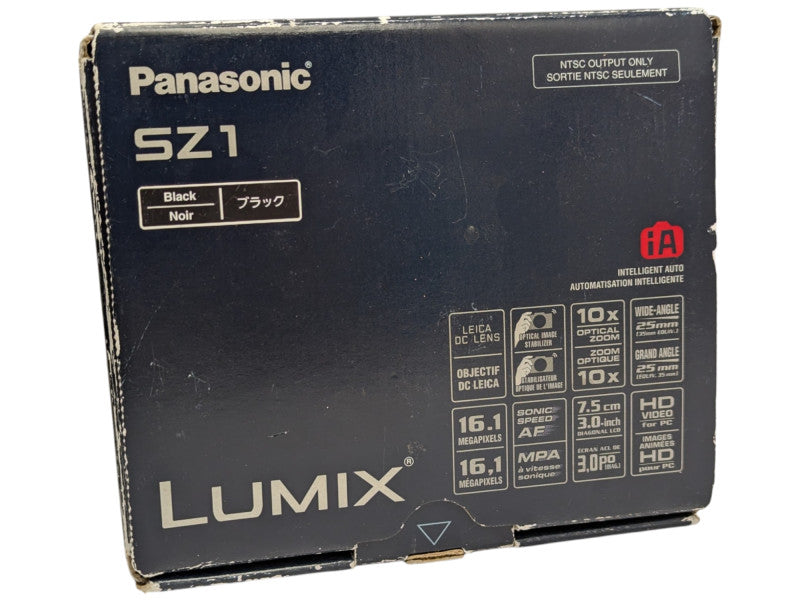 PAnasonic Lumix SZ1 16.1 Mega Pixel Digital Camera DMC-SZ1PC-K 32GB SD Card  -