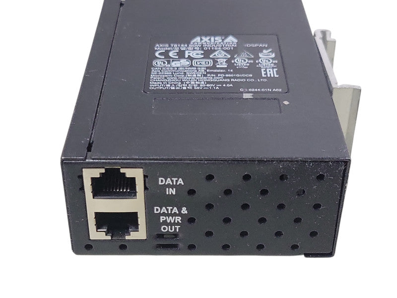 Axis T8144 60W Industrial Midspan PoE Injector, 20-60VDC Input, 01154-001 Q_