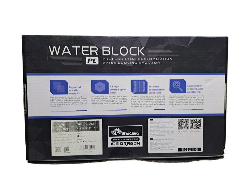 Bykski N-RTX2080TI-X Reference Edition GPU Water Block | Clear RBW