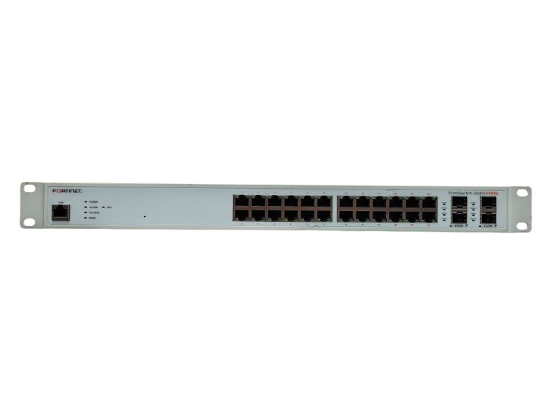 Fortinet 224D-FPOE FortiSwitch 24-Port GE RJ45, 4-Port SFP, PoE-370W