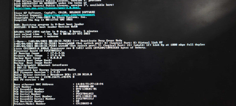 Cisco C9120AXE-A catalyst 9120X series Wi-Fi 6 access point _