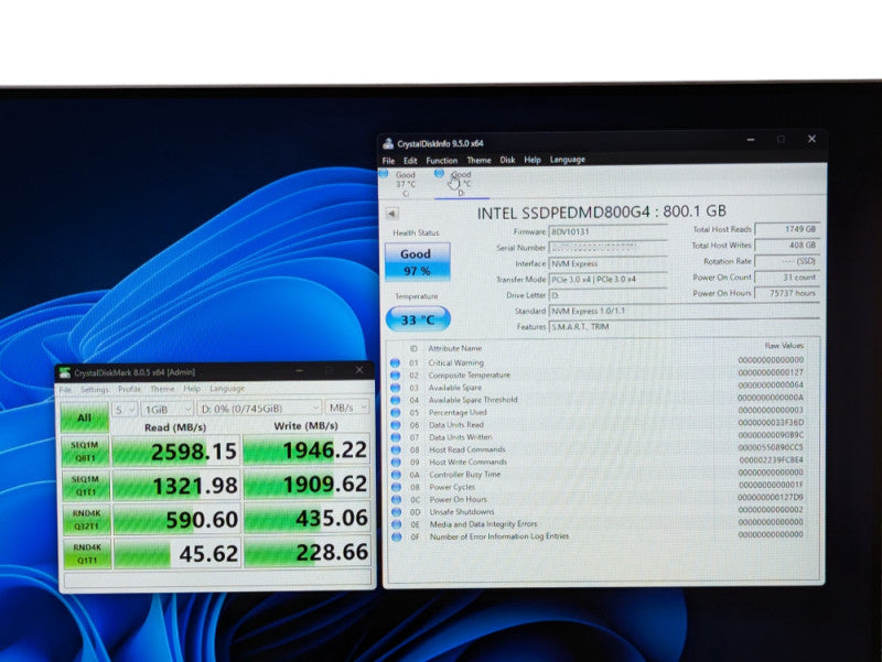 Intel SSD DC P3700 800GB NVMe PCIe SSD SSDPEDMD800G4 -