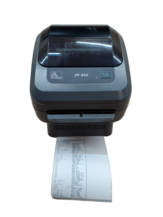 Zebra ZP 450 Thermal Label Printer w/ Power Base | ZP450-0101-0001