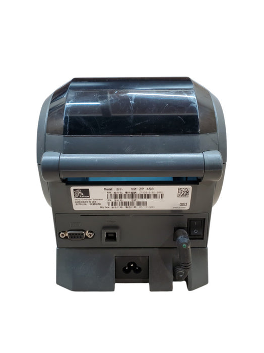 Zebra ZP 450 Thermal Label Printer w/ Power Base | ZP450-0101-0001
