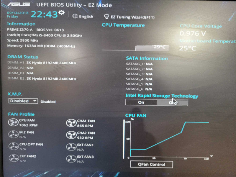 Custom/PC Asus I5-8400 @ 3.20GHz 16GB RAM 256GB NVMe ASUS GPU !