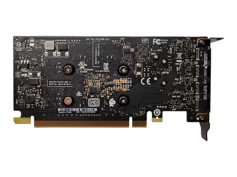 NVIDIA Quadro P1000 4 GB GDDR5 Low Profile Graphics Card