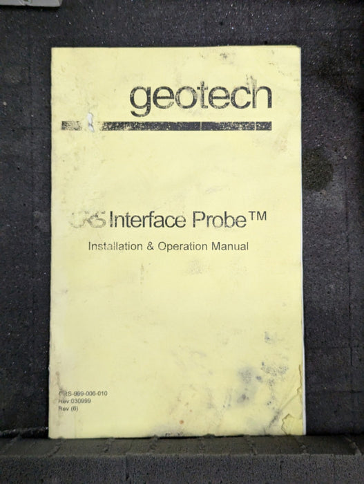 Geotech Interface Probe Please READ  -