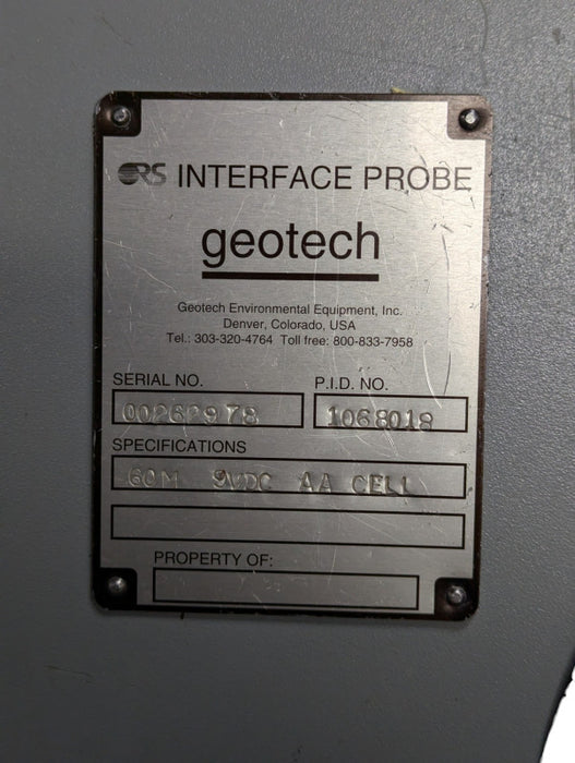Geotech Interface Probe Please READ  -