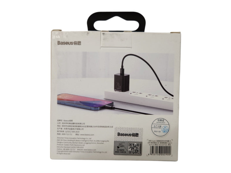 *NEW SEALED* Baseus Super Si Quick Charger Type-C 20W Us Sets