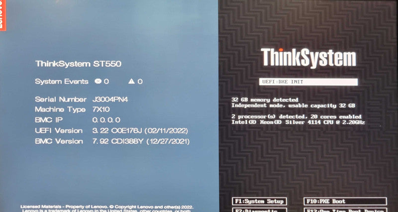 Lenovo ThinkSystem ST550, 2x Xeon Silver 4114 2.2GHz, 32GB, RAID 930-16i 4GB _