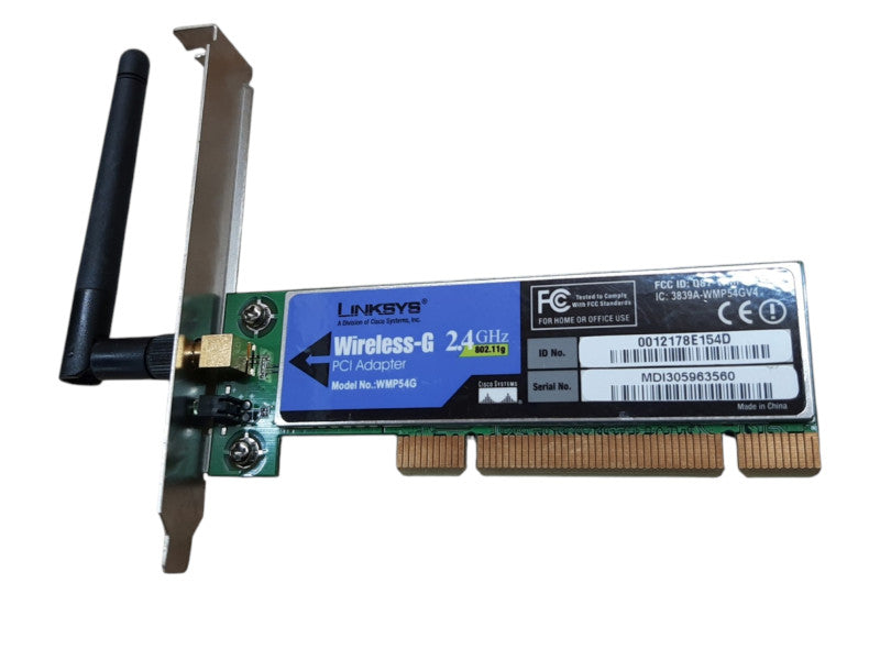 Linksys WMP54G Wireless G PCI Adapter With Antenna