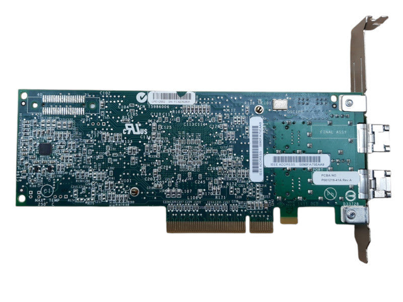 Emulex LPE12002 HBA Fiber Card, Dual-Port FC 8G
