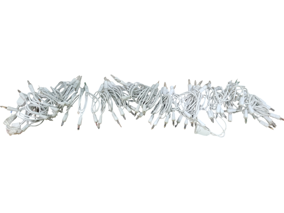 Holiday Time 100 Miniature Light Set, Clear Bulbs w/ White Wire