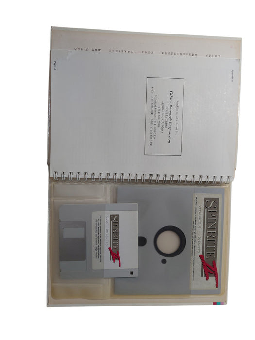 SpinRite II by 1988 Gibson Research Hard Disk 5.25"Floppy Disk & Book for IBM =