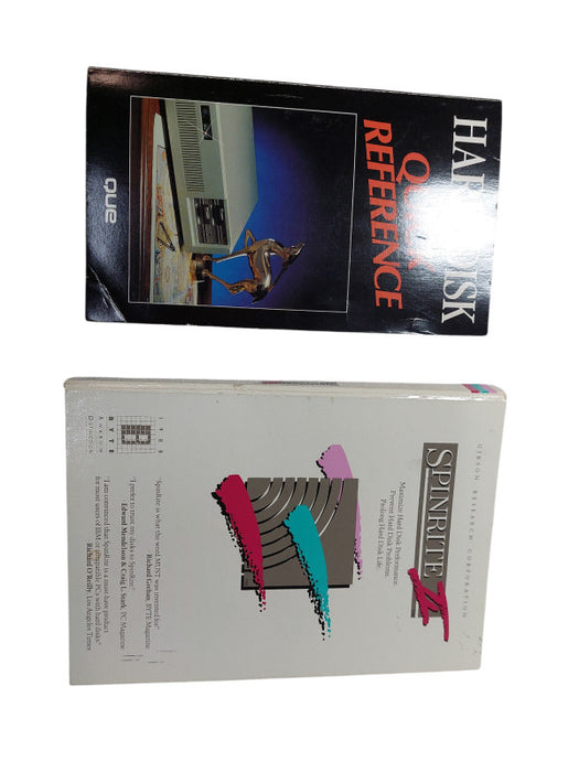 SpinRite II by 1988 Gibson Research Hard Disk 5.25"Floppy Disk & Book for IBM =