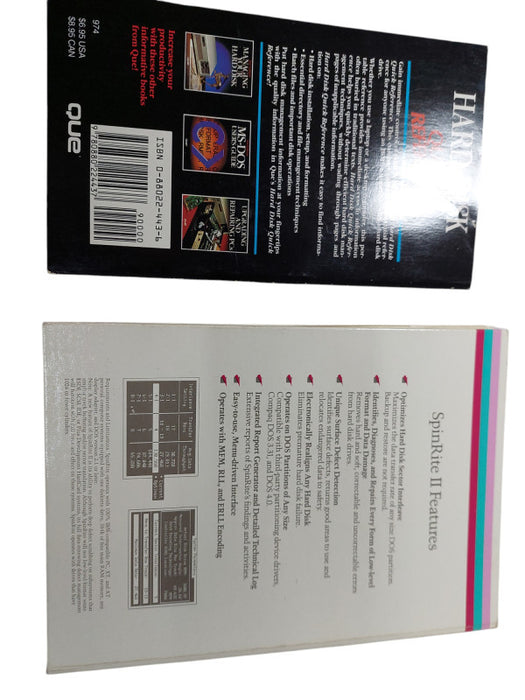 SpinRite II by 1988 Gibson Research Hard Disk 5.25"Floppy Disk & Book for IBM =