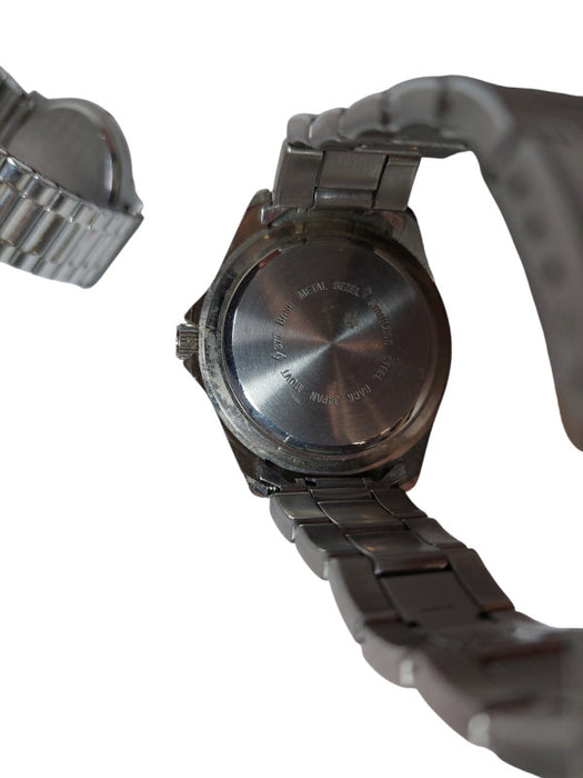 Bundle of 2 old Watches Timex & Artron Quartz Japan Mvmt Stainless Steel Back =