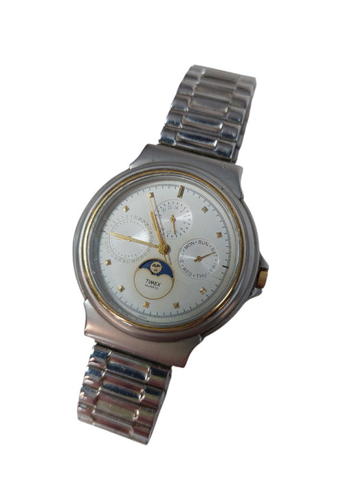 Bundle of 2 old Watches Timex & Artron Quartz Japan Mvmt Stainless Steel Back =