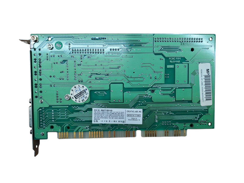 Creative Labs SoundBlaster SB 16 CT2800 Vibra16S ISA Sound Card