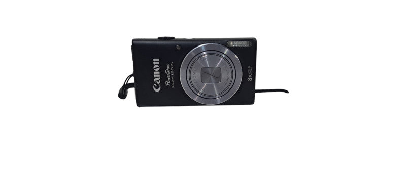Canon Powershot Elph 120 IS Black 8x Zoom Digital Camera | W/ Battery