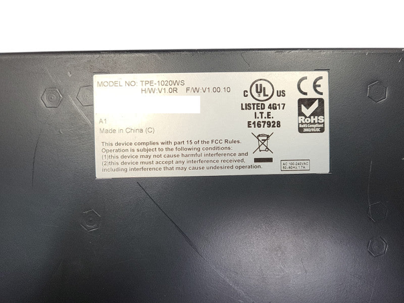 TRENDnet TPE-1020WS 10-Port PoE Web Smart Switch $