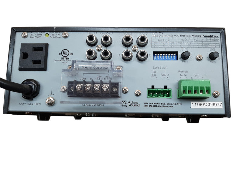 Atlas Sound AA35 Mixer Amplifier