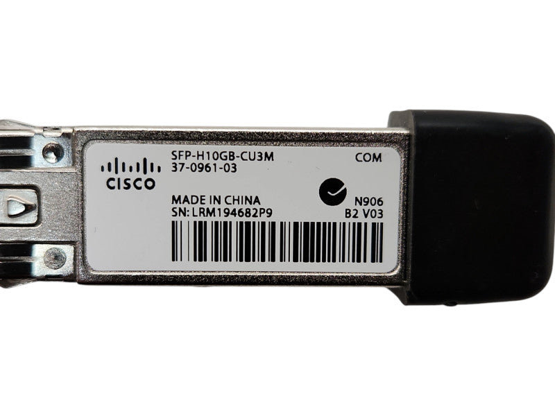 Cisco 10Gb SFP+ 3M, 37-0961-03 SFP-H10GB-CU3M 3M Twinax speed Cable