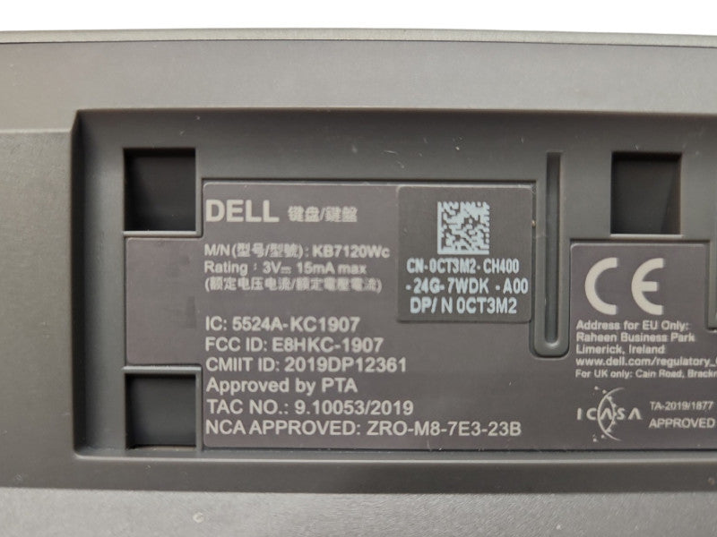 Dell KB7120WC Wireless Keyboard w/ USB Dongle