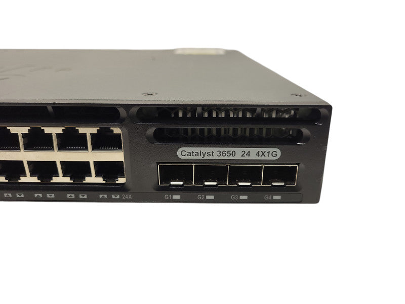 Cisco WS-C3650-24TS-S V03 | 24-Port Gigabit, 4x 1G SFP Switch | 2x 250W PSU $