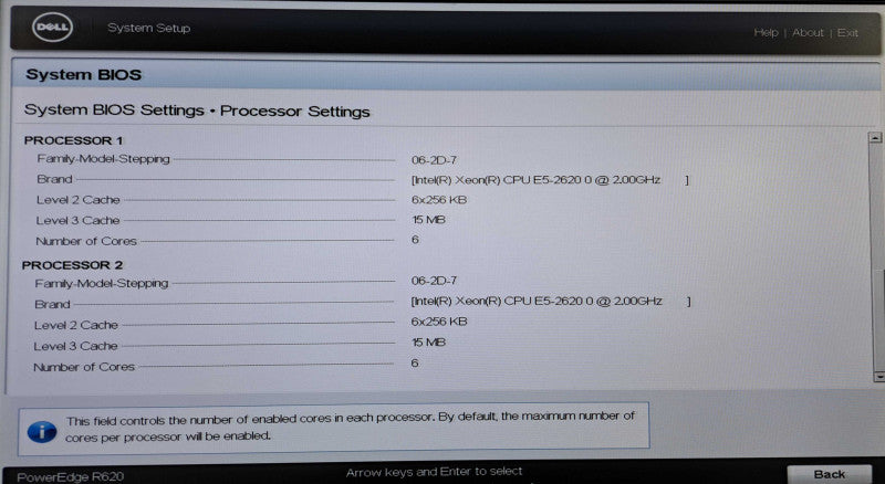Dell PE R620 1U 8x 2.5" | 2x Xeon E5-2620 0 @2.0GHz, 128GB DDR3, H710 Mini