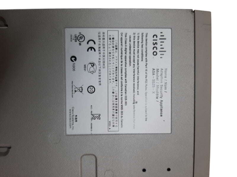 Cisco ASA-5525-X Adaptive Security Appliance, w/ 128GB CISCO SSD Q