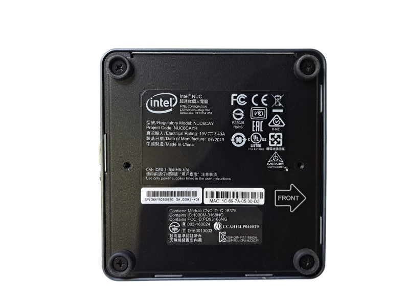 Intel NUC6CAY Mini PC | Celeron J3455 @1.50GHz, 4GB DDR4, No HDD/OS