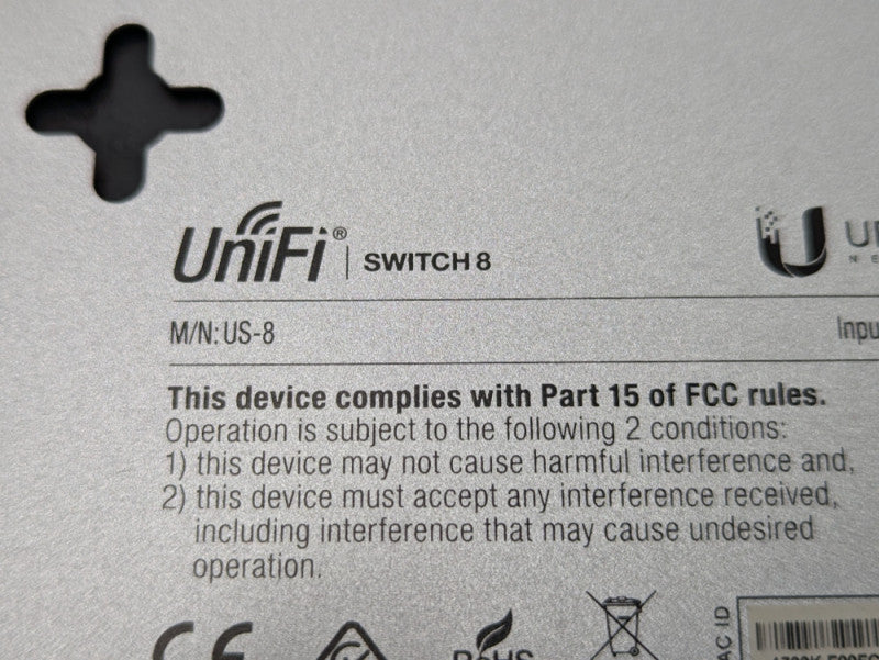 Ubiquiti UniFi Switch 8 US-8 8 Port Gigabit PoE Powered Switch  -