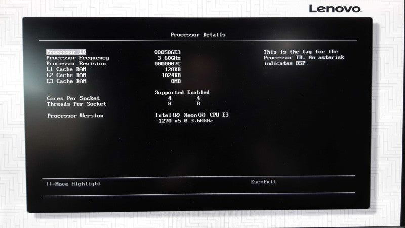 Lenovo x3250 M6 1U, Xeon E3-1270 v5 @3.6GHz, 32GB RAM, 2x PSU 460W, No HDD