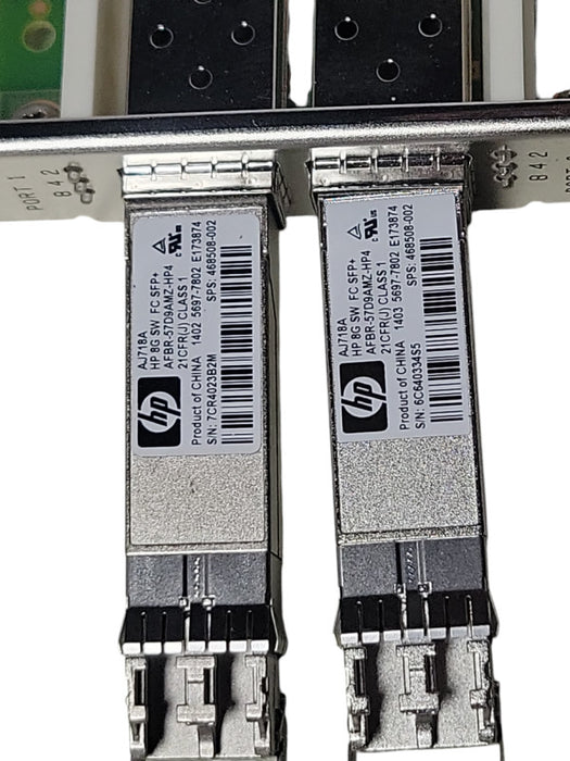 HP/QLogic QLE2562-HP PCIe 8GB FC HBA 489191-001 2x SFP _